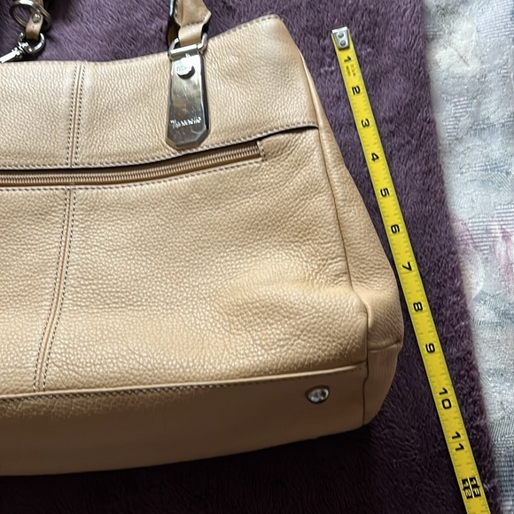Beige Tignanello satchel purse. - Picture 5 of 5